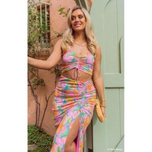 Show Me Your Mumu x Barbie Skirt & Tank Set
